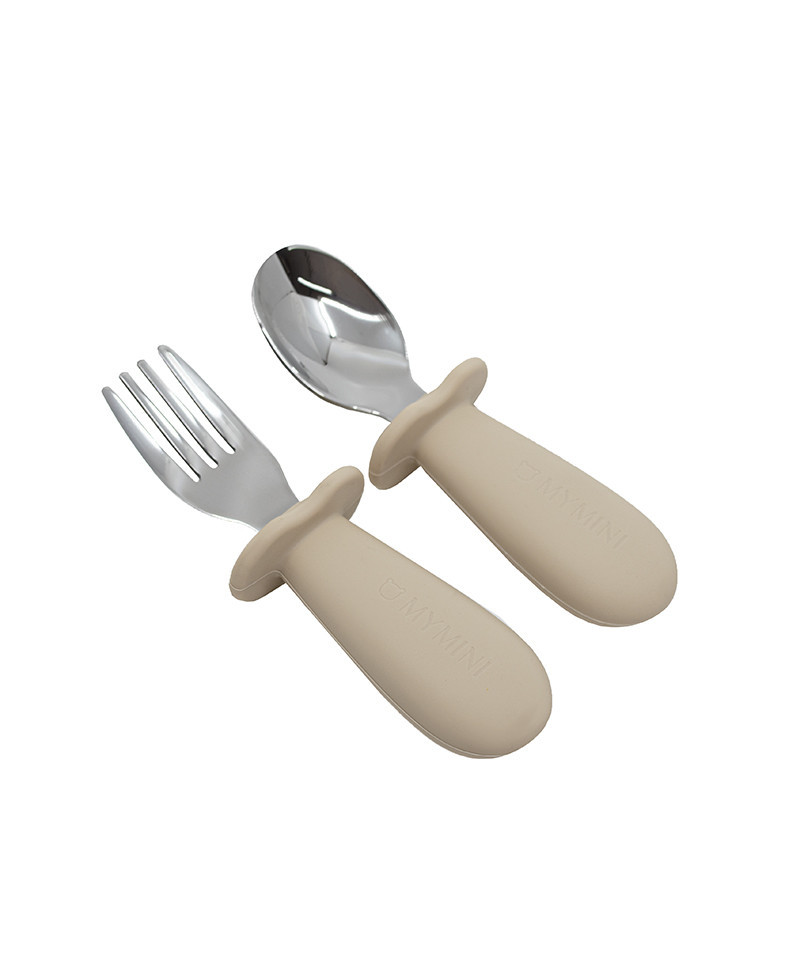 Pierwsze sztućce malucha - beige